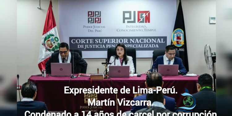 Expresidente de Lima-Perú. Martín Vizcarra. Condenado a 14 años de carcel por corrupción.