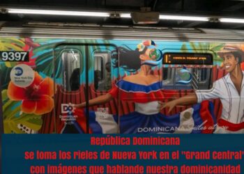 República Dominicana se toma los rieles de Nueva York en el «Grand Central» con imágenes que hablande nuestra dominicanidad