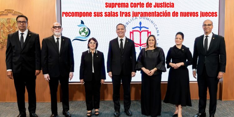 Suprema Corte de Justicia recompone sus salas tras juramentación de nuevos jueces