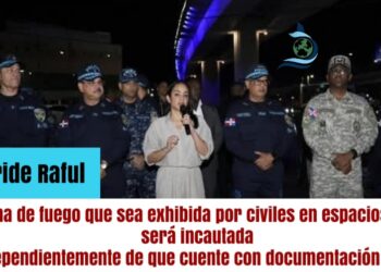 Toda arma de fuego que sea exhibida por civiles en espacios públicos será incautada, independientemente de que cuente con documentación legal