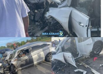 Accidente en la circunvalación de Baní deja tres fallecidos y cinco heridos