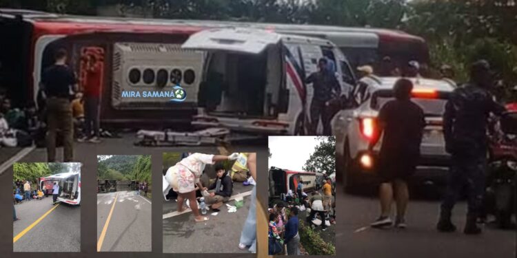 Múltiples heridos tras accidente de tránsito en el kilómetro 5 de la vía Casabito-Constanza