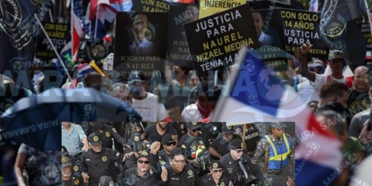 Marcha pacífica en Los Mina exige justicia por muerte de adolescente Naurel Nizael Medina