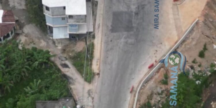 Alertan sobre peligro vial en la nueva entrada de Samaná y solicitan revisión antes de su inauguración