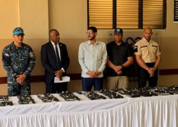 Autoridades reiteran 116 armas ilegales de las calles en María Trinidad Sánchez