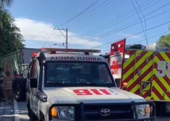 Accidente múltiple en Nagua, Matancita deja una fallecida y una herida de gravedad