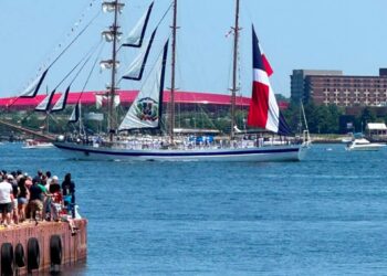 Buque Escuela dominicano participa en actividades del SAIL250 en Boston