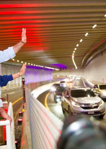 Abinader inaugura el túnel de la Plaza de la Bandera para agilizar la salida hacia el Sur
